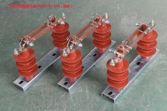 12kV Outdoor High Voltage Disconnect Switch , High Voltage Isolator Switch 630A-4000A with Polymer material